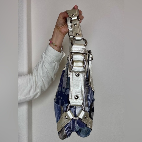 Coach Carly Denim Patchwork Vintage Y2K EUC - Picture 6 of 16